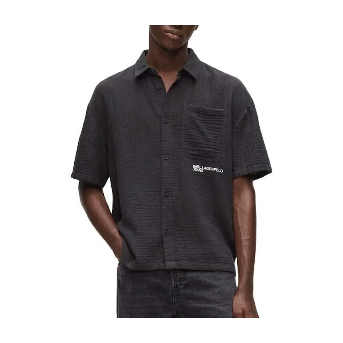 Karl Lagerfeld  Camisas Hombre Modèle B2m16012 Klj  Černá