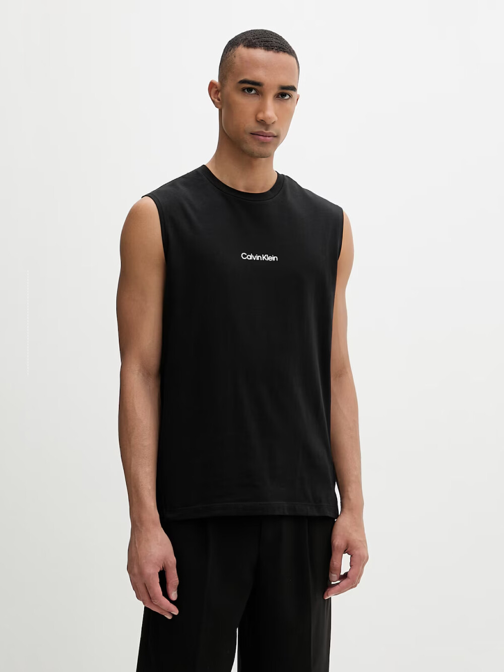 Calvin Klein pánský černý nátělník LV00NM3023UB1 M