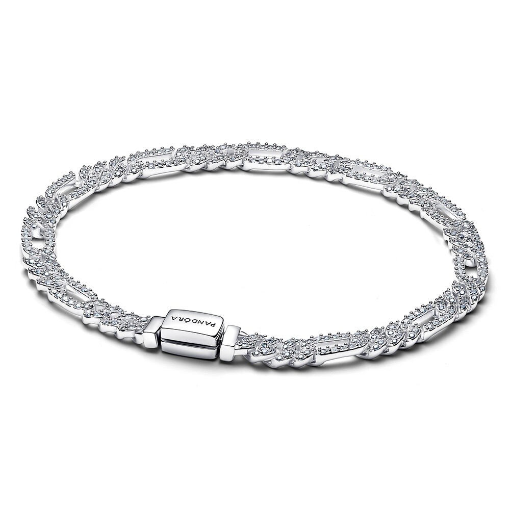 Pandora Luxusní stříbrný náramek Kubánský řetízek Timeless 594227C01 18 cm