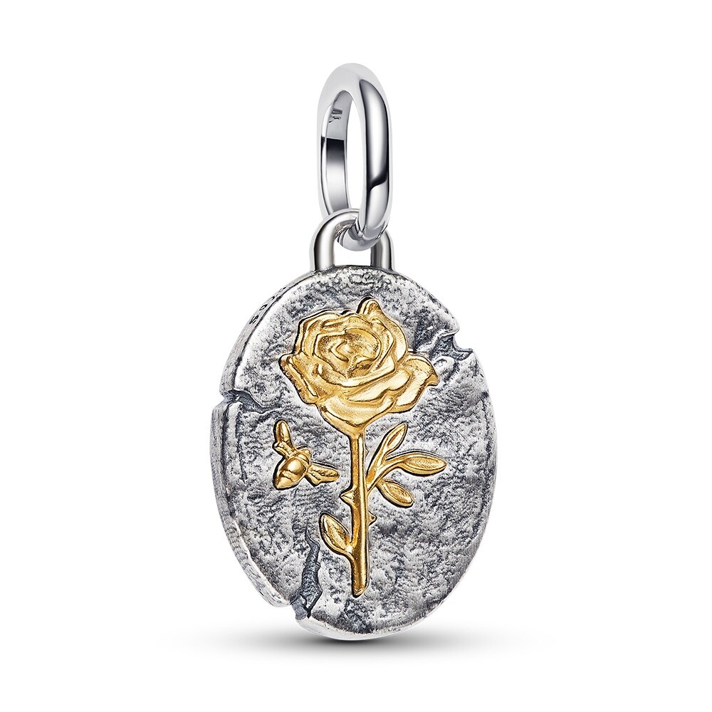 Pandora Krásný bicolor medailon Růže Moments/ME 764087C00