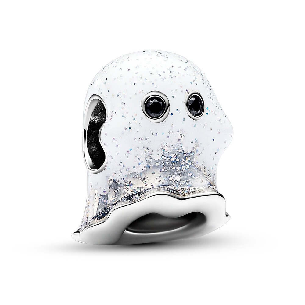 Pandora Stříbrný svítící korálek Duch Boo Moments 793404C01