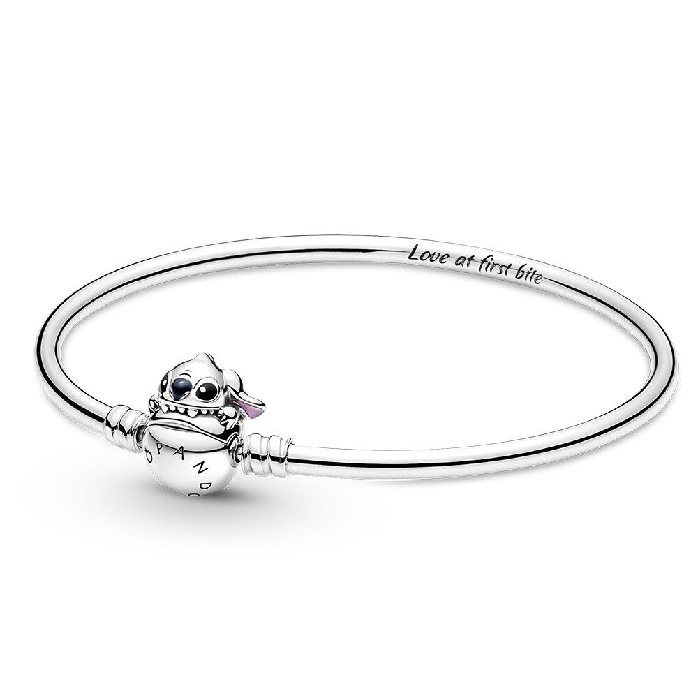 Pandora Pevný stříbrný náramek Stitch Disney Moments 591683C01 17 cm