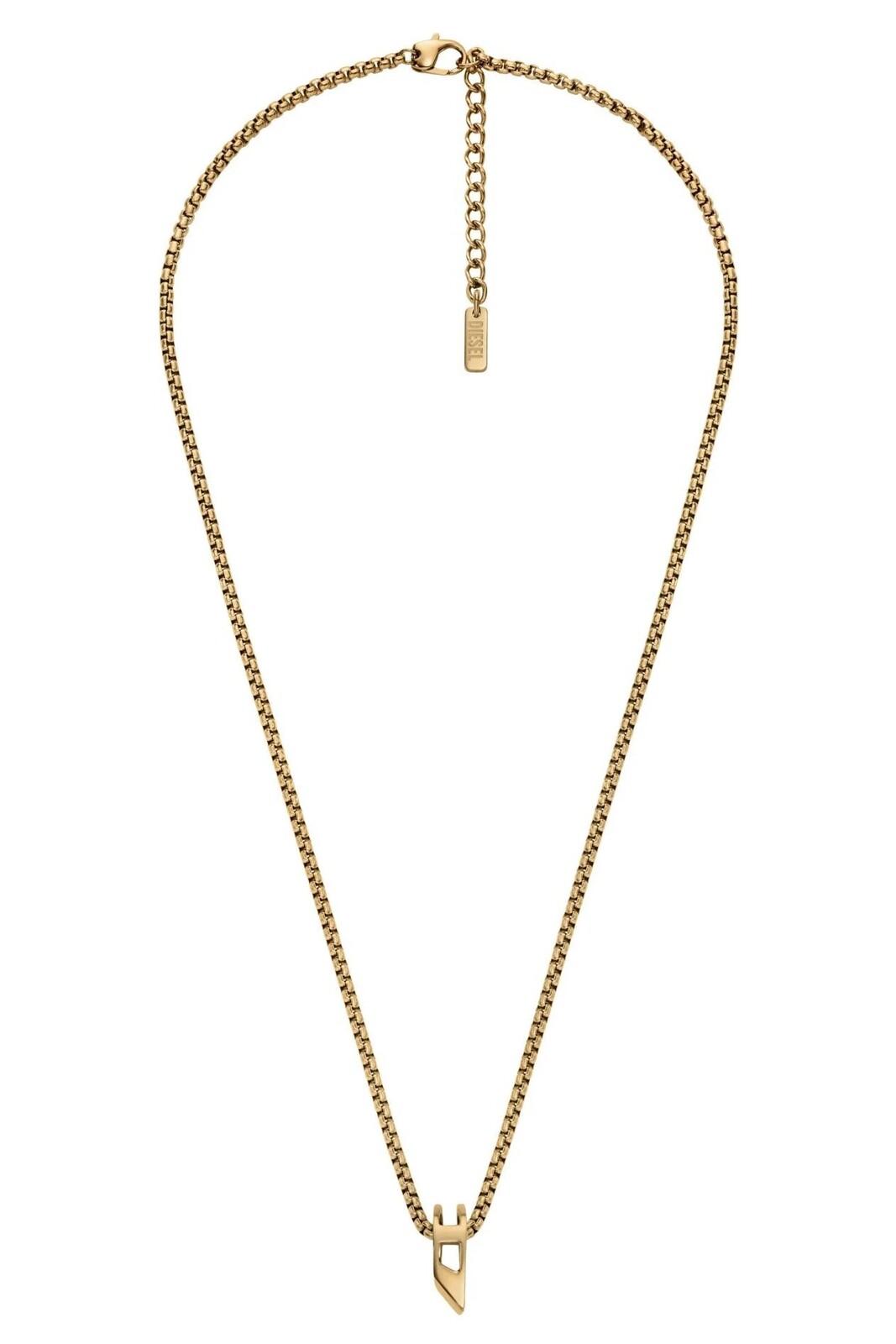 Diesel Pozlacený unisex náhrdelník z oceli DX1670710