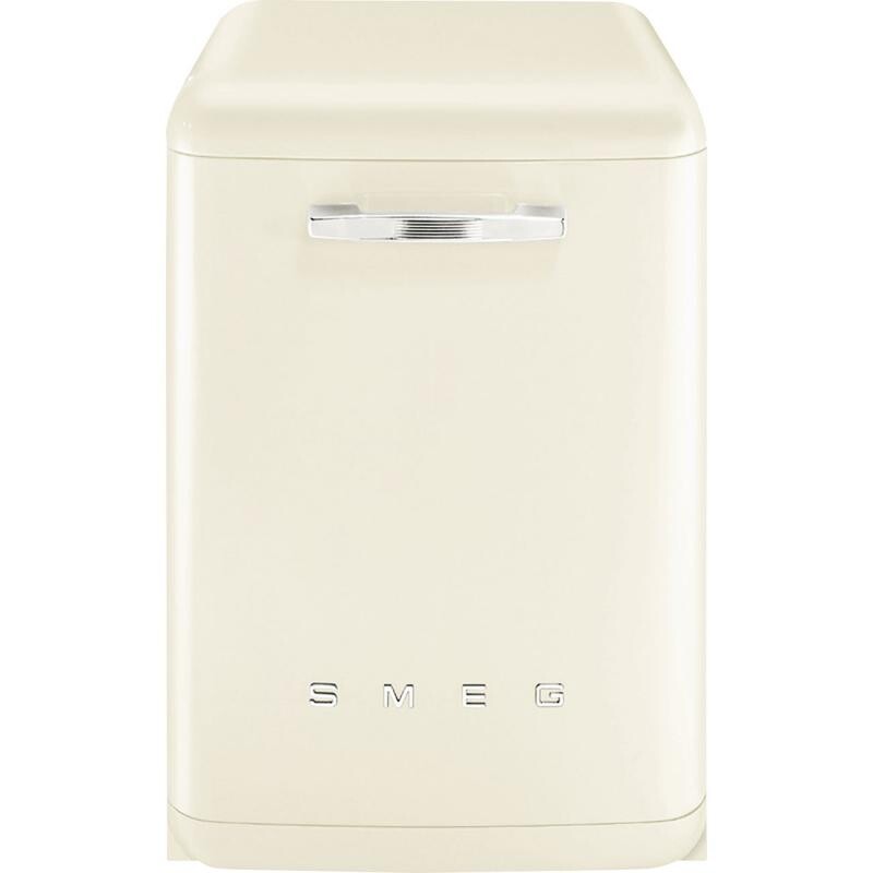 SMEG volně stojící myčka nádobí 50's Style, LVFABCR3, 60 cm, na 13 sad nádobí, krémová