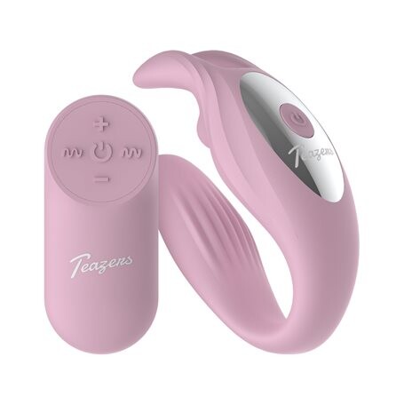 Párový vibrátor TEAZERS C-Shape Rabbit Couple Vibrator růžový Teazers