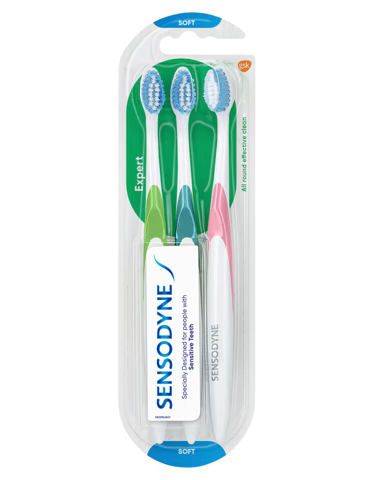 Sensodyne Zubní kartáček pro citlivé zuby Expert Triopack 3 ks