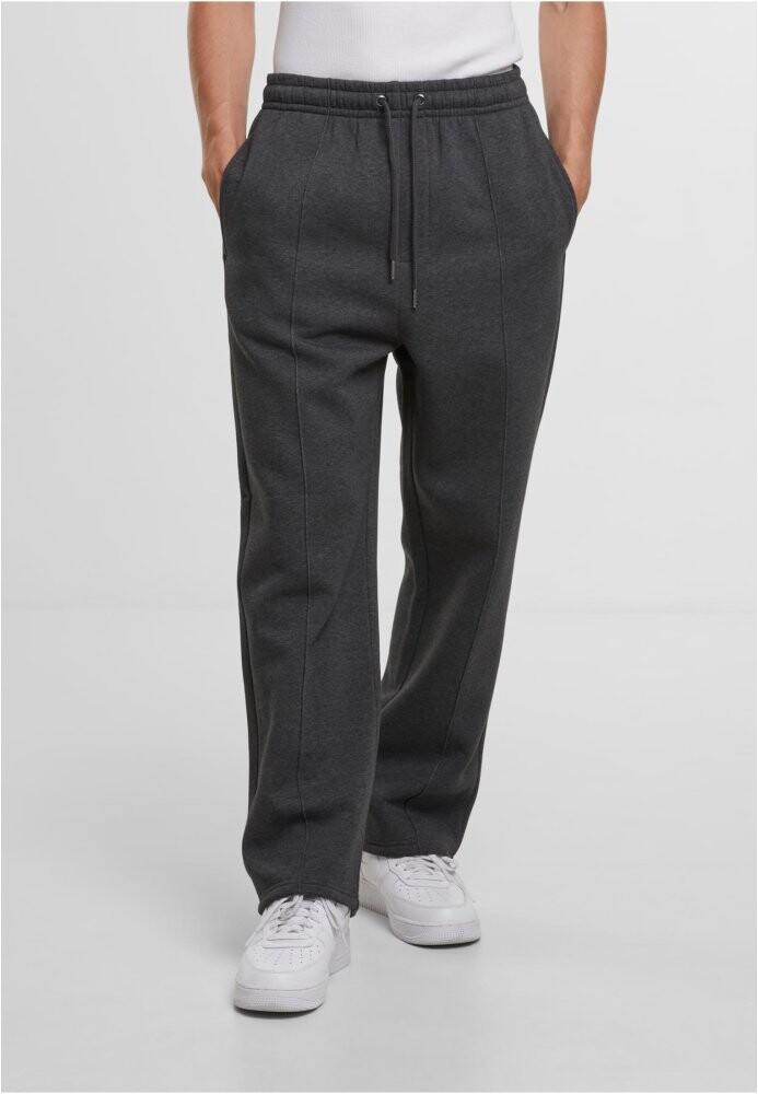 Fluffy Pintuck Trackpants - charcoal L
