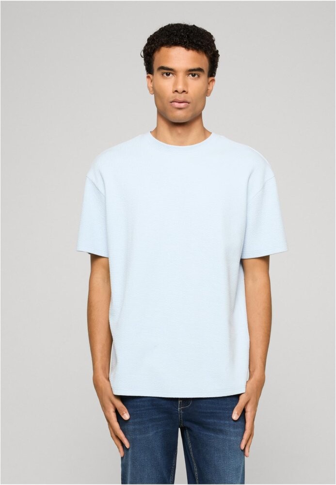 Loose Fit Structured Tee - freezeblue 3XL