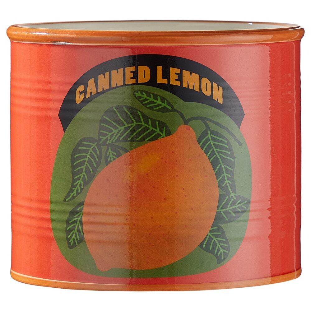TIN Květináč citron 13 cm - oranžová