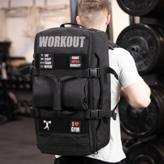 Workout Batoh-taška přes rameno WORKOUT 2.0 - černá WOR551