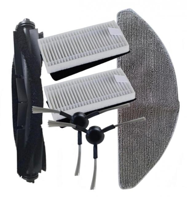 6ks Kartáče, HEPA filtry a mop pro SENCOR SRV 9120BK/SRV 9185 sada