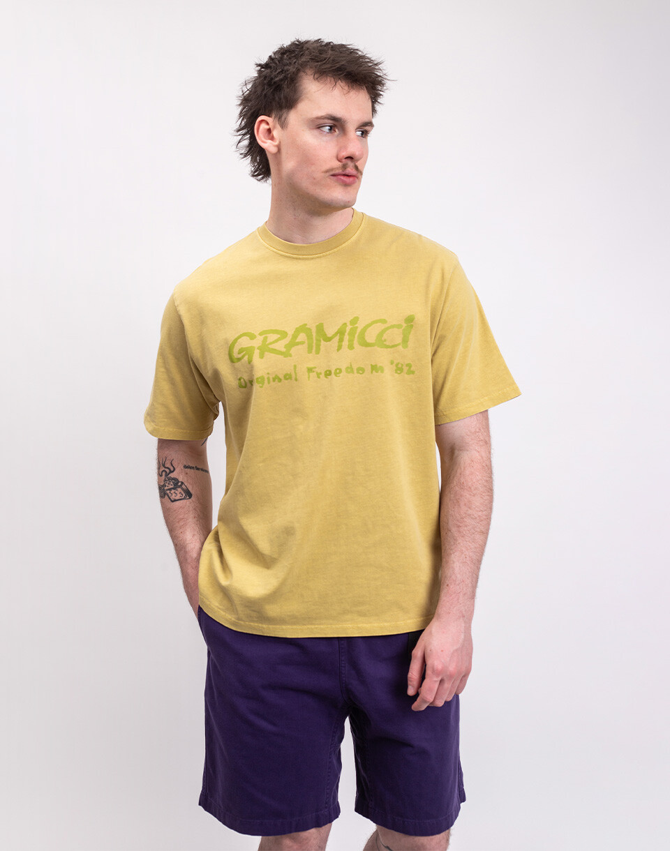 Gramicci Freedom Tee Pigment Dyed SULPHUR PIGMENT M
