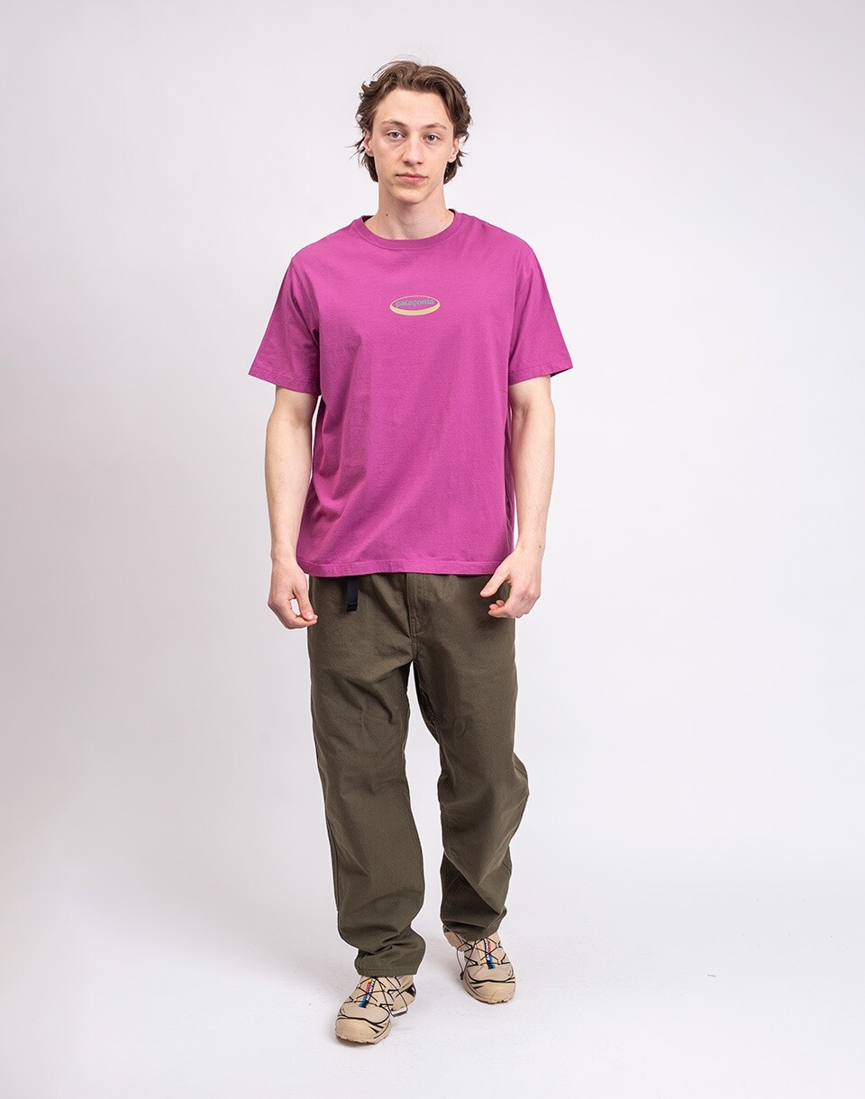 Patagonia M's '95 Oval Logo T-Shirt Faded Magenta S