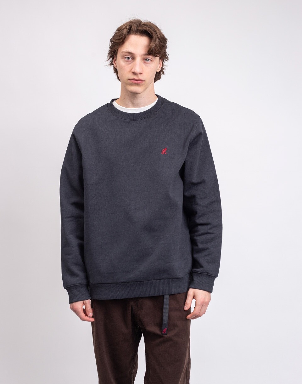 Gramicci One Point Crew Sweatshirt VINTAGE BLACK M