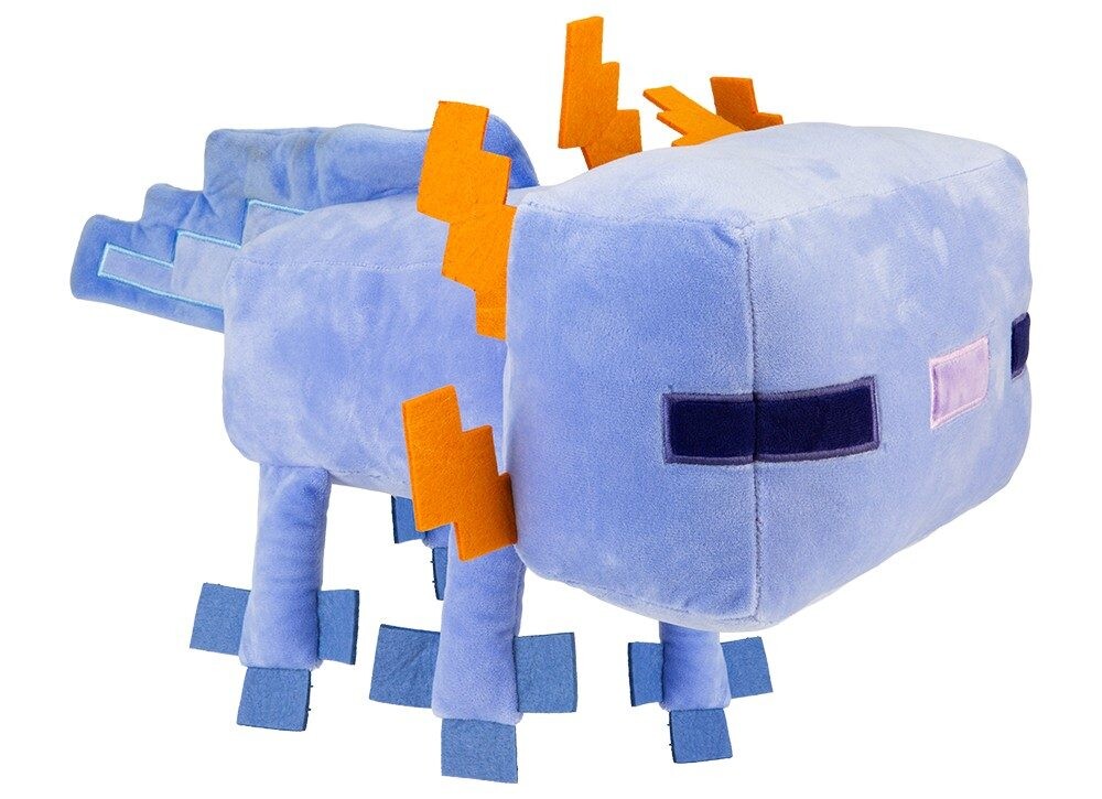Minecraft plyš Axolotl modrý 44 cm, Wiky, W060623