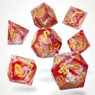 Glassstaff Bloodstone Relics Liquid Core RPG Dice Set (7)