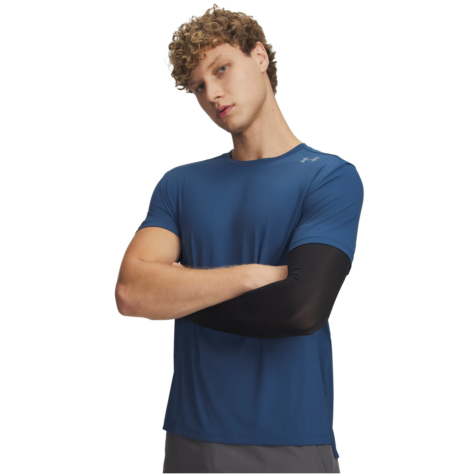 Pánské triko Under Armour Velociti Pro Shortsleeve Velikost: M / Barva: tmavě modrá