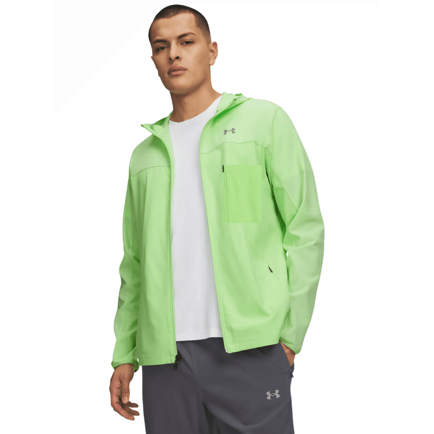 Pánská bunda Under Armour Velociti Pro Storm Jacket Velikost: XL / Barva: světle zelená