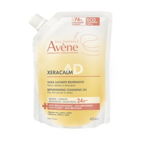 AVENE XeraCalm A.D relipidační mycí olej náplň 400 ml