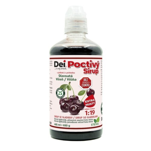 DeiSirup Poctivý Sirup višeň 485 ml