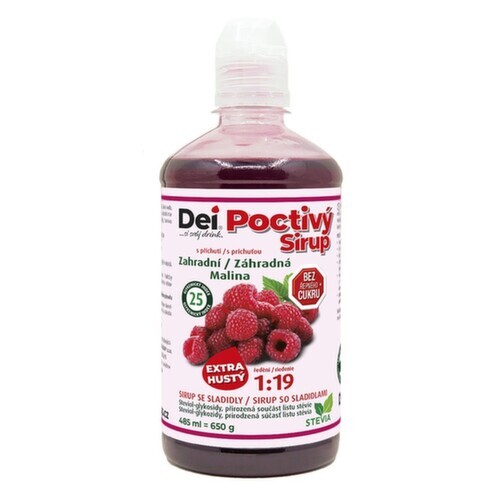 DeiSirup Poctivý Sirup malina 485 ml
