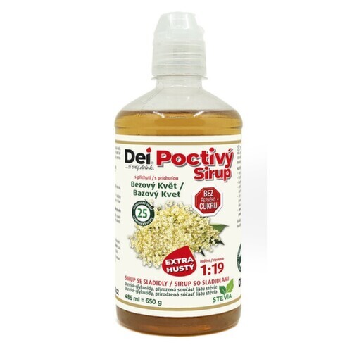 DeiSirup Poctivý Sirup bezový květ 485 ml