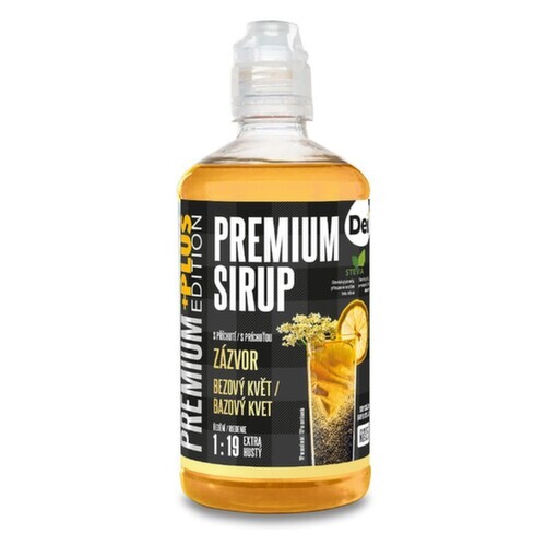 DeiSirup Premium Plus Sirup zázvor bezový květ 485 ml
