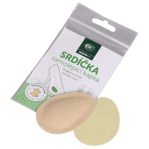 svorto 018 Srdíčka samolepicí - kapka béžová vel.2
