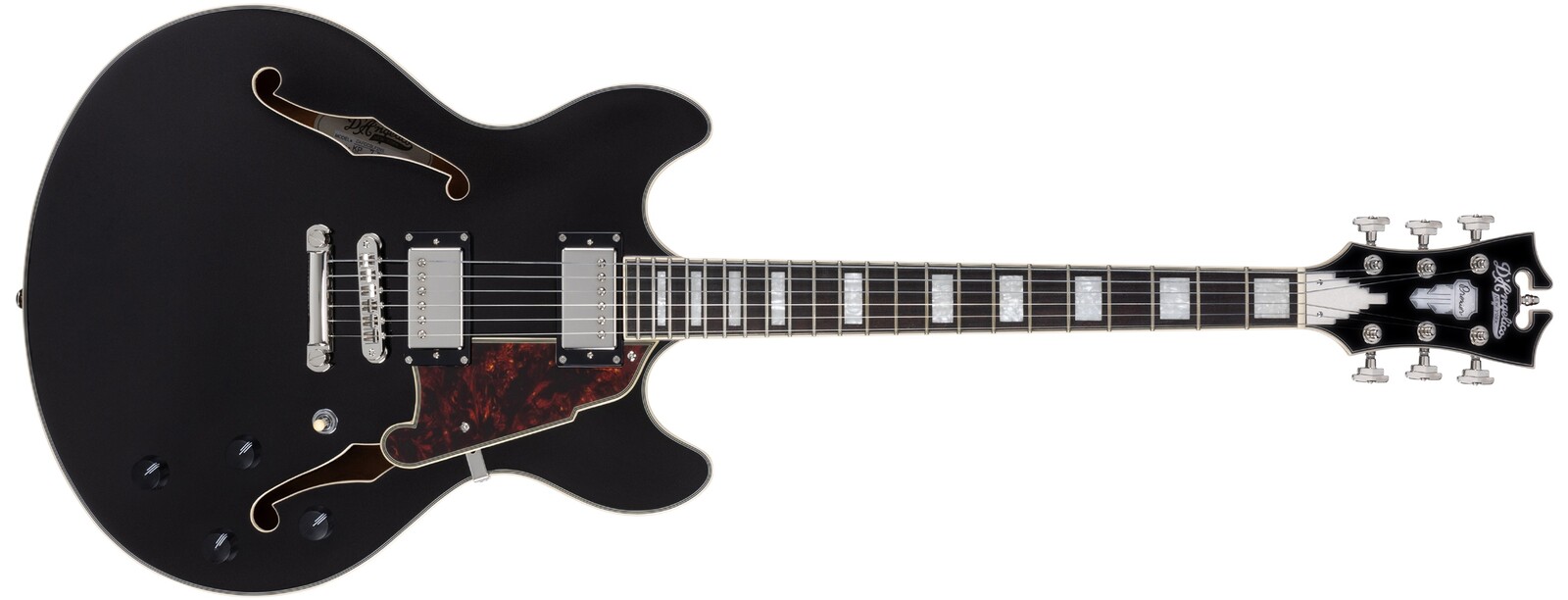D'Angelico Premier DC Double Cutaway Stop-Bar Tailpie CE Black Flake (