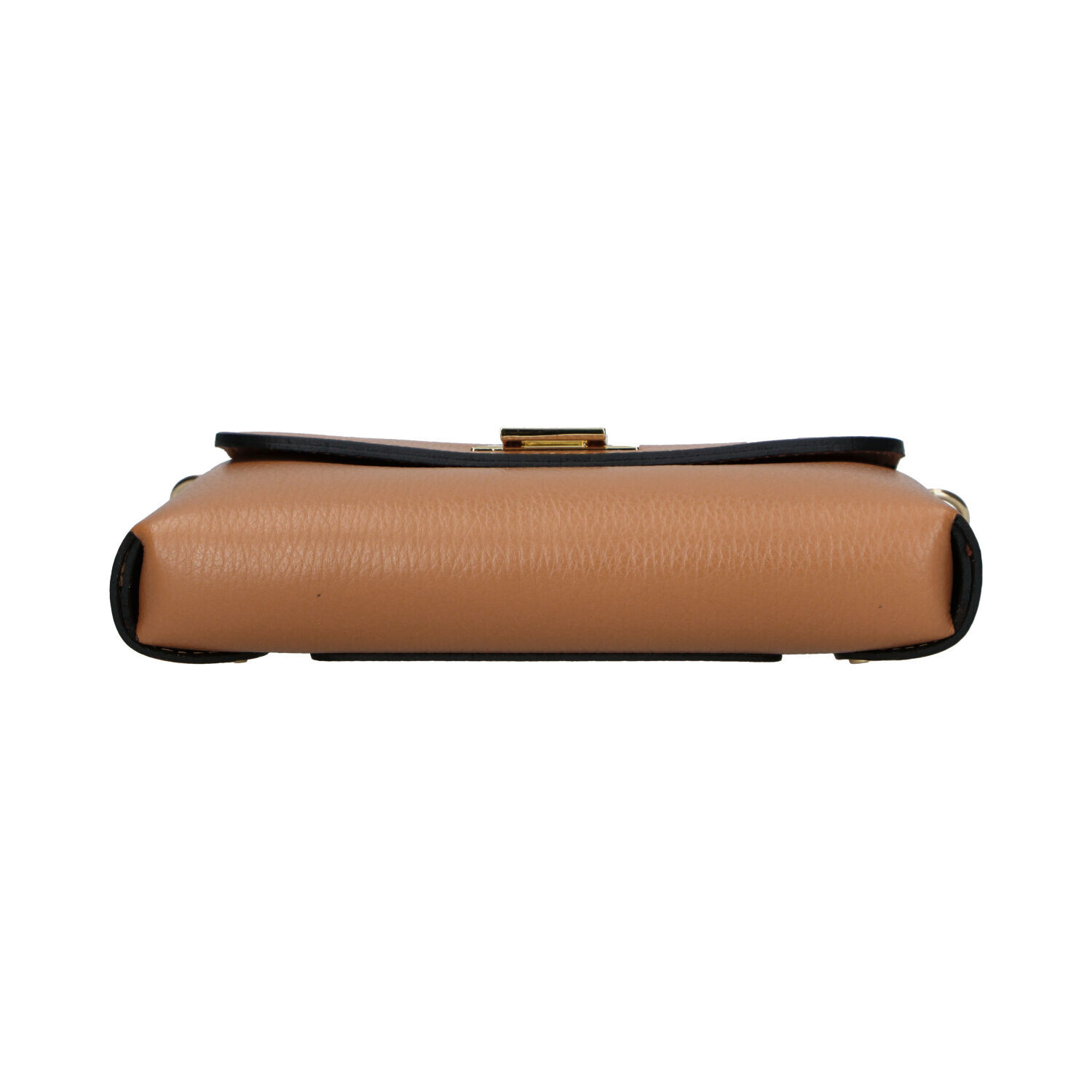 Stylová dámská kožená crossbody kabelka Clara, hnědá