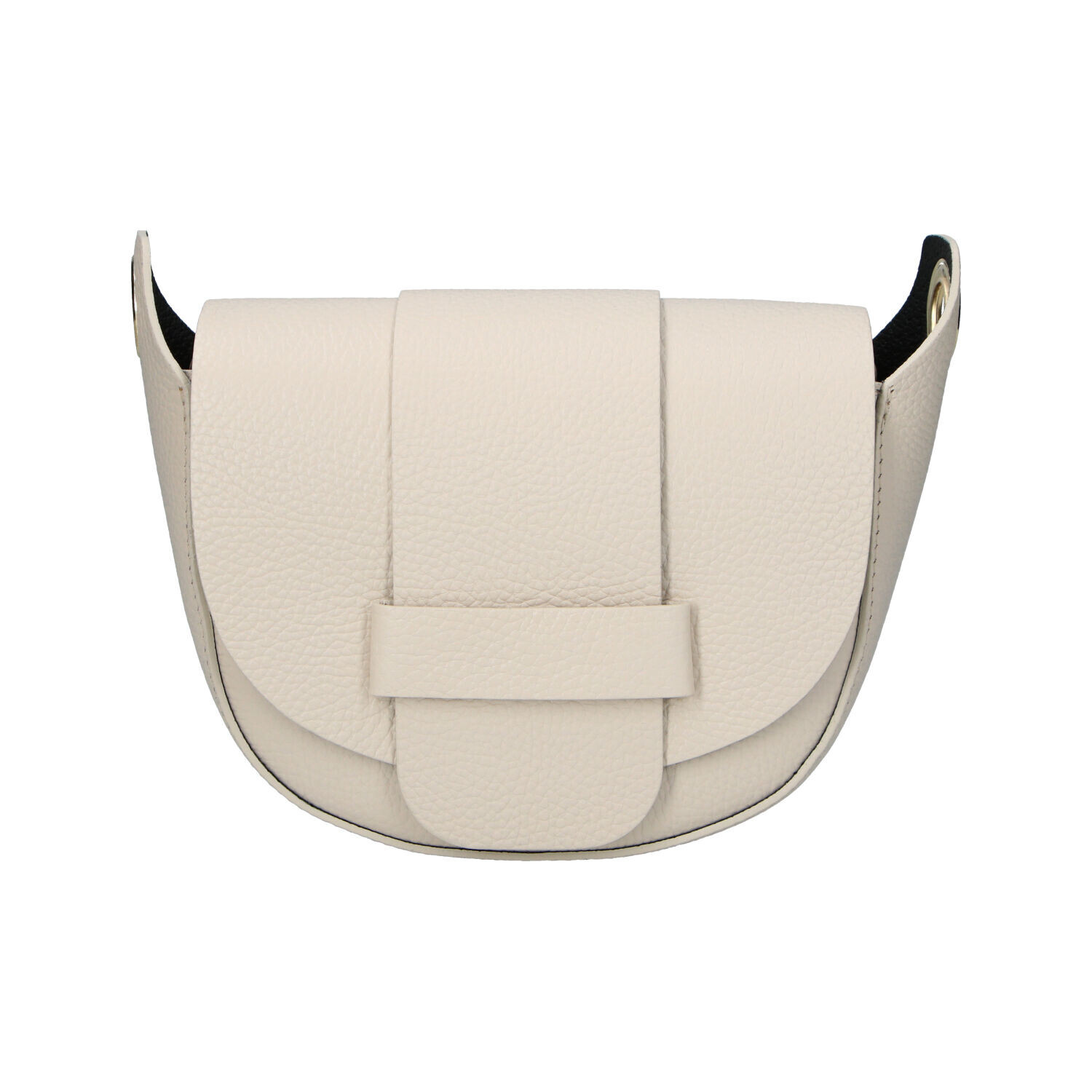 Trendy dámská kožená crossbody kabelka Menta, béžová