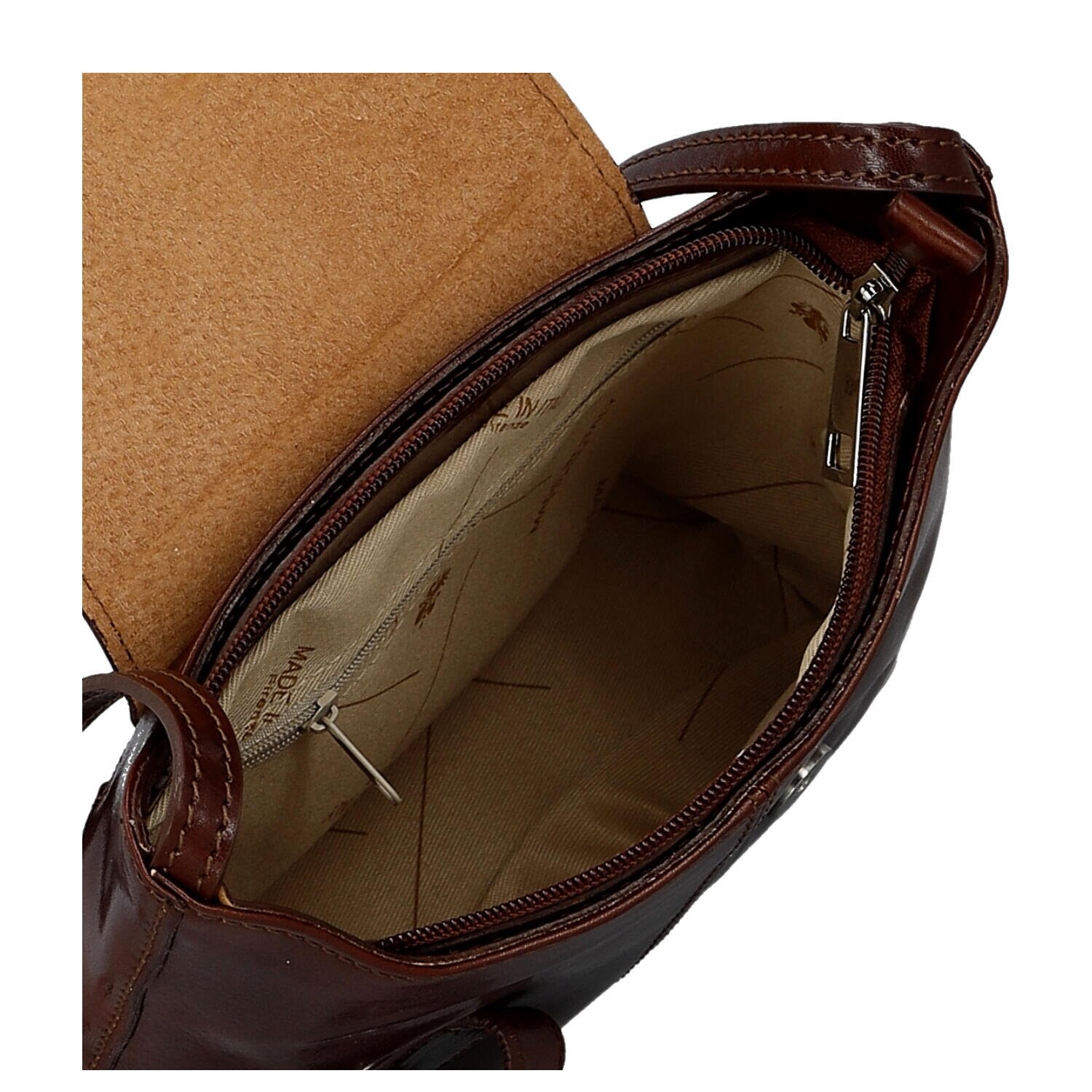 Luxusní dámská kožená crossbody kabelka Jessie, hnědá