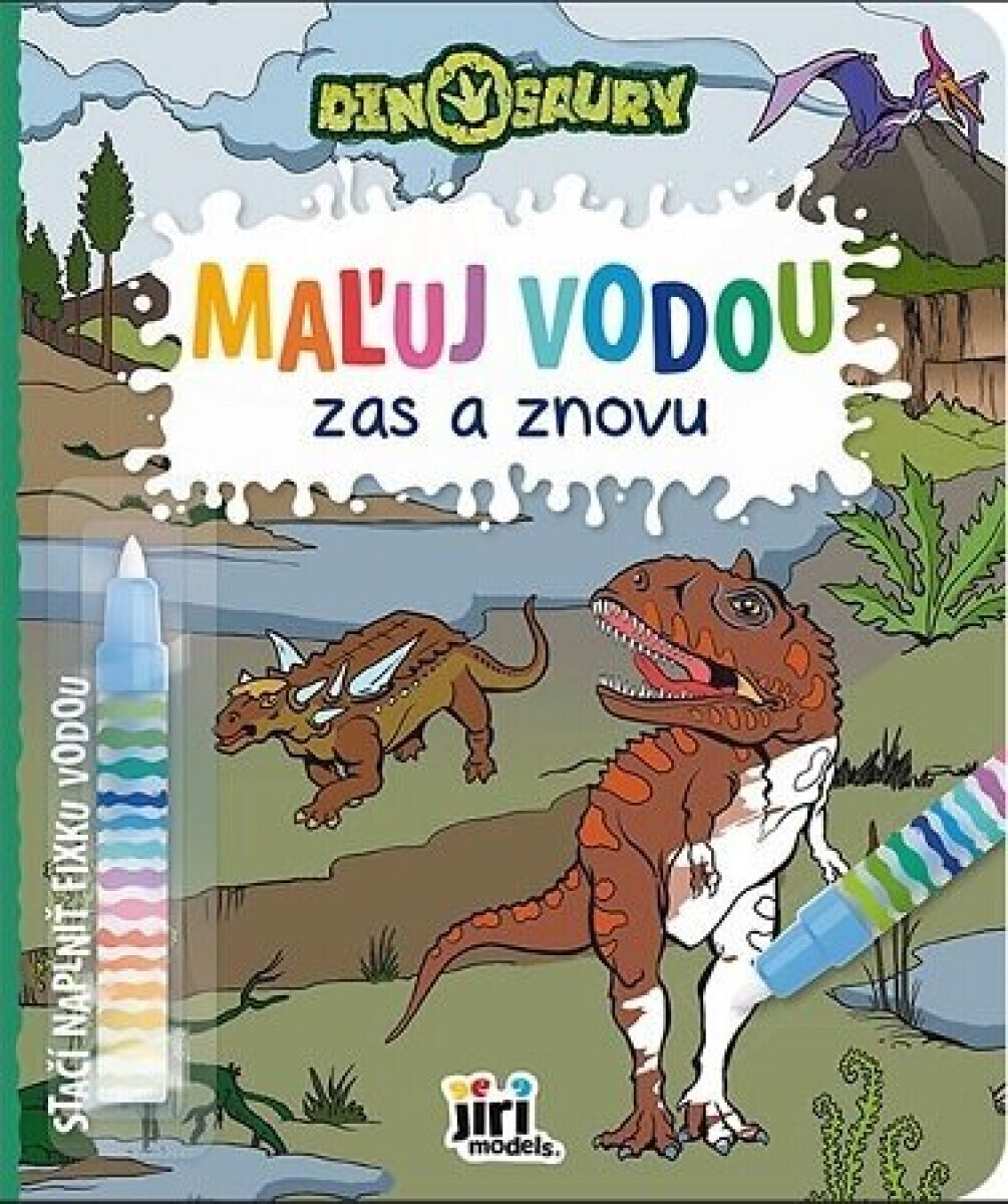 Maľuj vodou zas a znovu Dinosaury