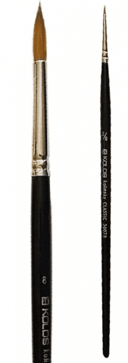 Kulatý štětec Kolinský Classic 3007R – velikost 000