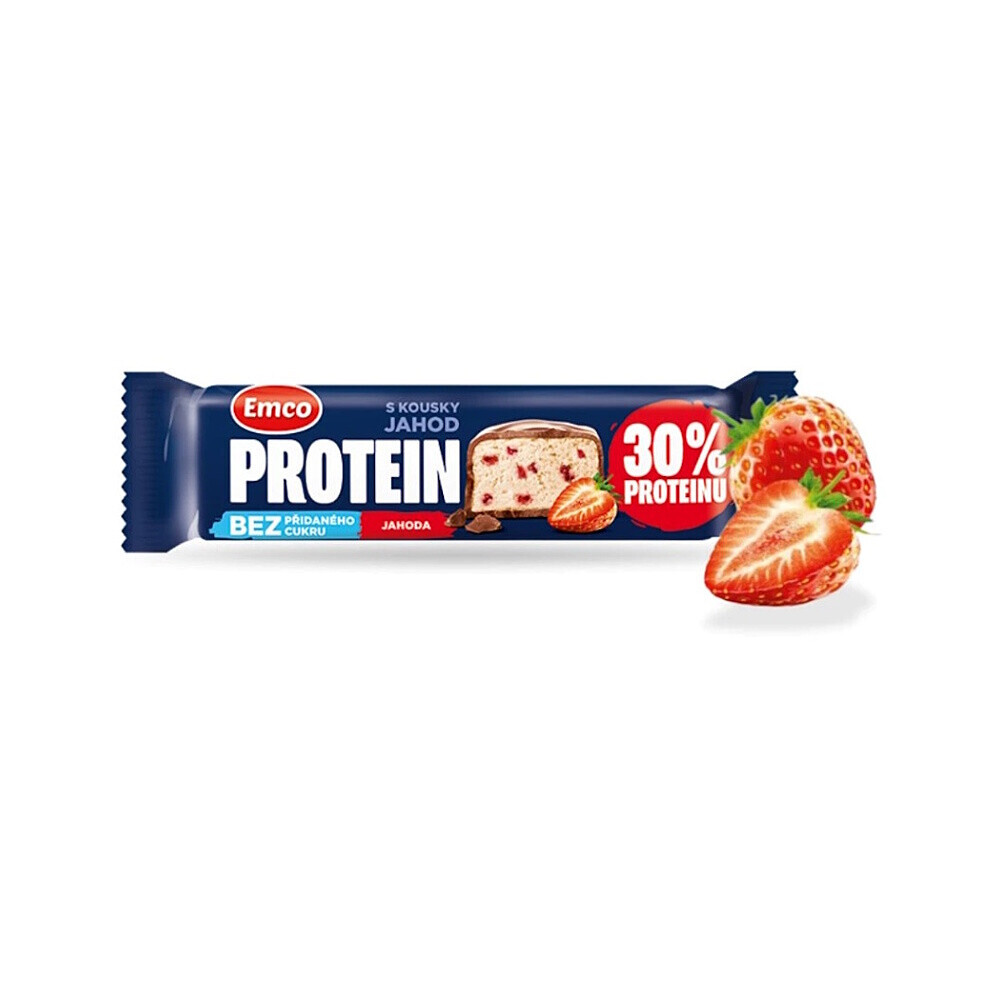 EMCO Proteinová tyčinka jahodová 50 g
