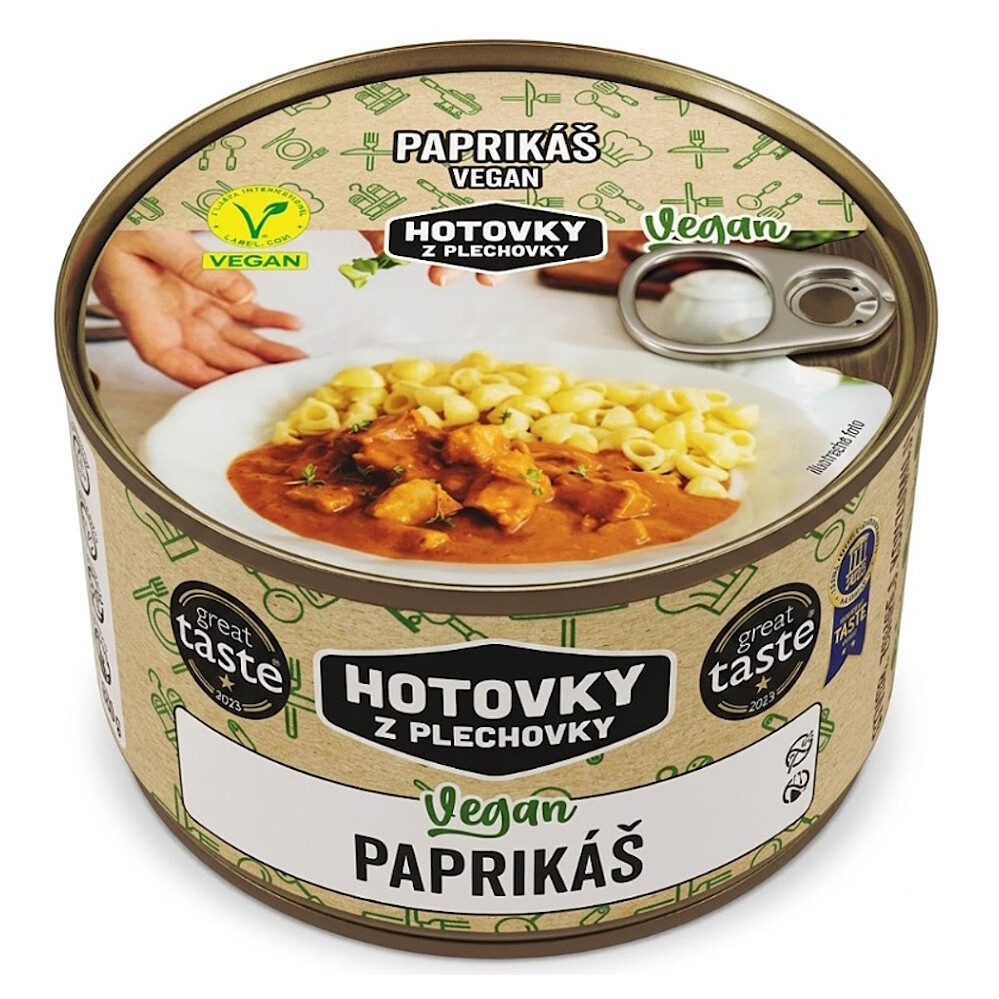HOTOVKY Z PLECHOVKY Vegan paprikáš 800 ml