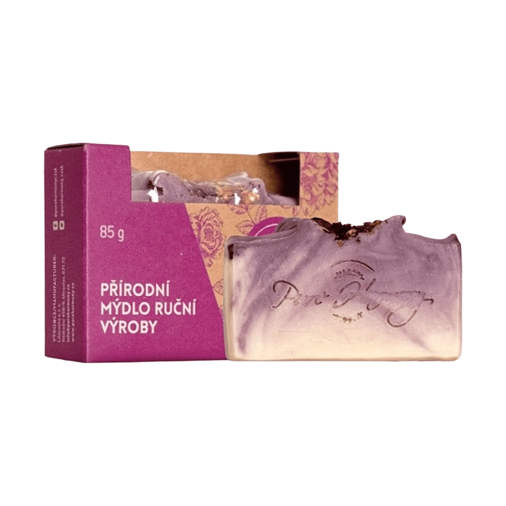PURE HARMONY Přírodní mýdlo Růže 85 g