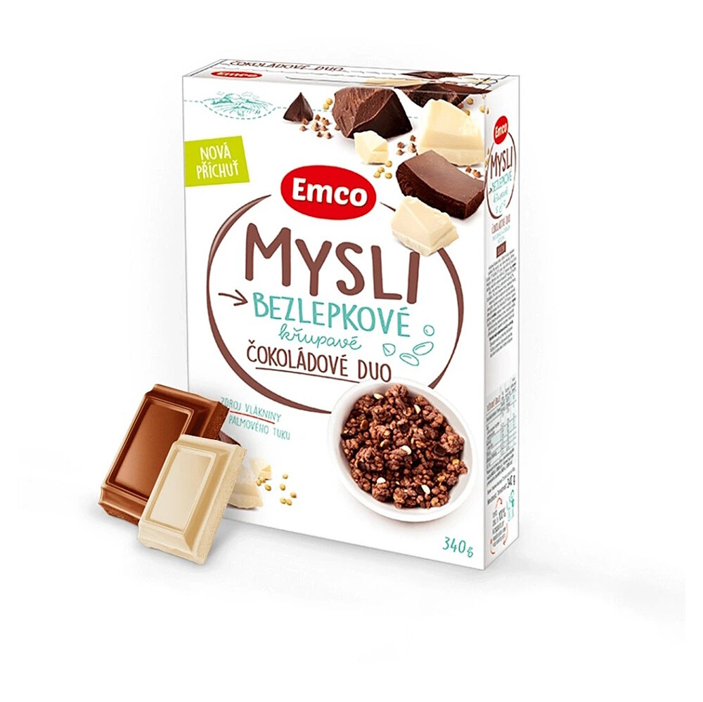 EMCO Mysli bezlepkové čokoládové duo 340 g