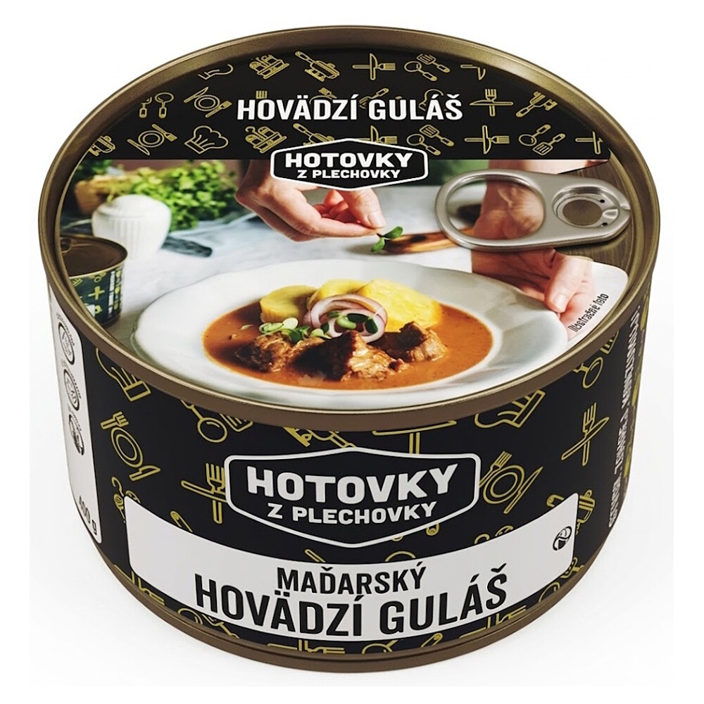 HOTOVKY Z PLECHOVKY Maďarský hovězí guláš 800 ml