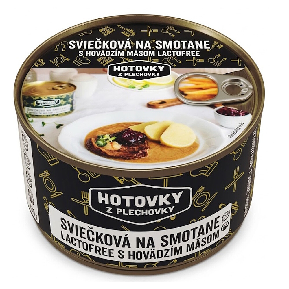 HOTOVKY Z PLECHOVKY Svíčková na smetaně bez laktózy 800 ml