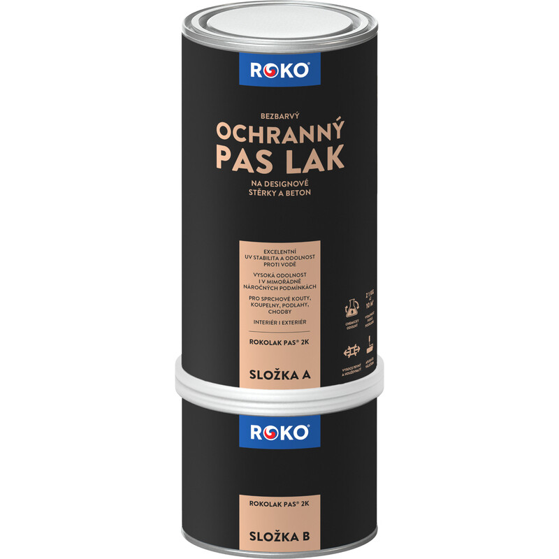 Lak ochranný ROKOLAK PAS 2K lesklý 1,5 kg