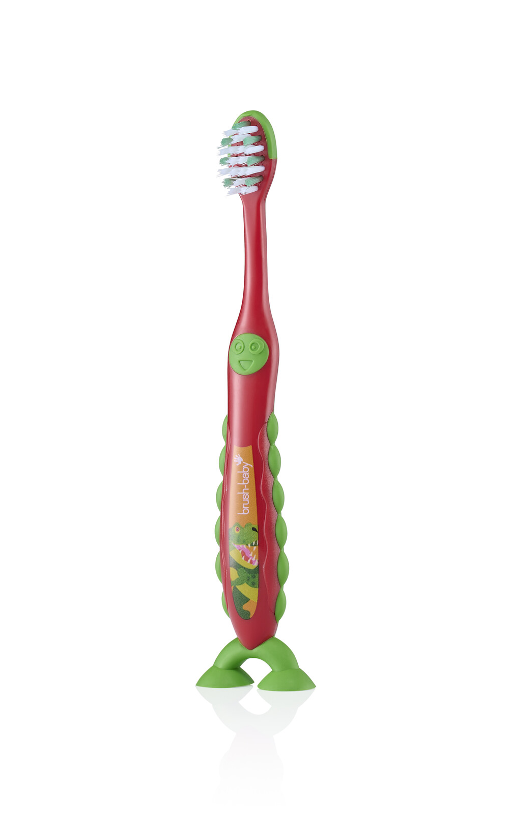 Brush-baby Dinosaur FlossBrush™, dětský zubní kartáček s dinosaury, 2 ks, 3-6 let
