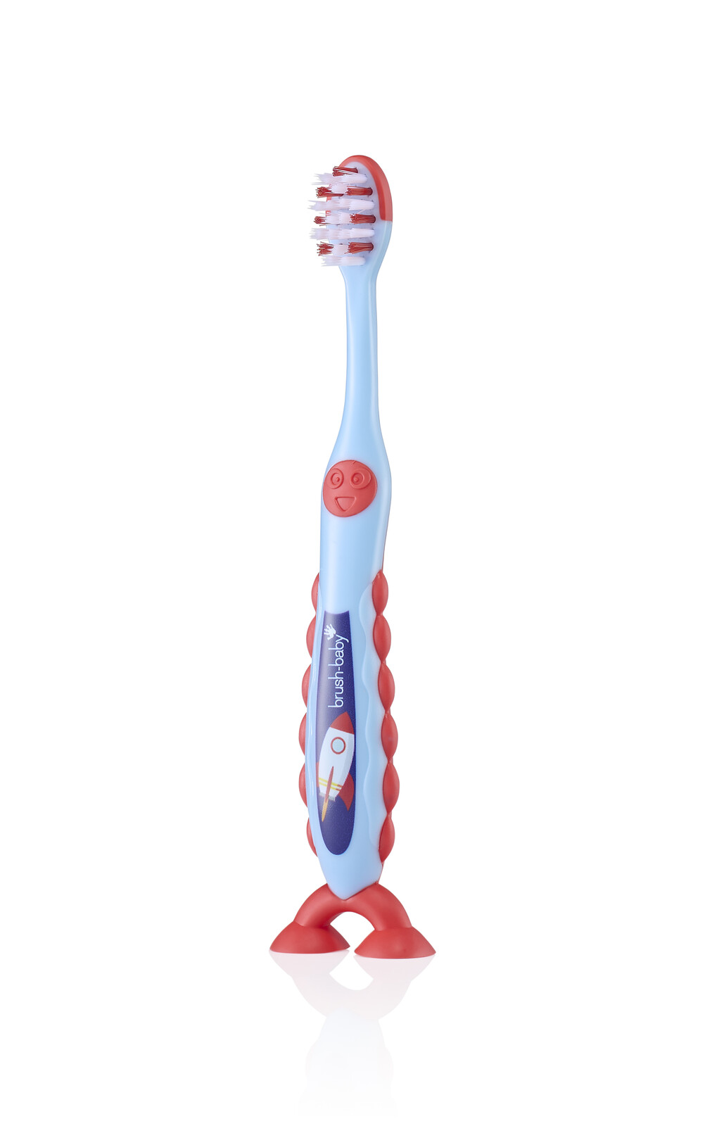 Brush-baby Rocket FlossBrush™, dětský zubní kartáček s raketami, 2 ks, 3-6 let