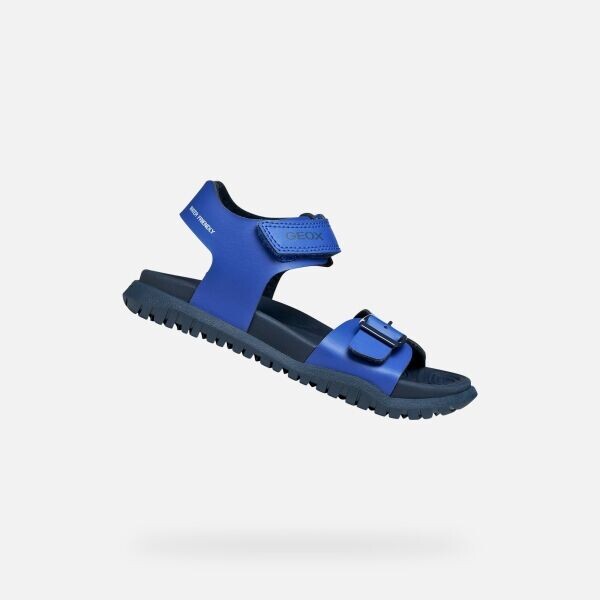 Geox J SANDAL FUSBETTO BOY Dětské sandály, modrá, velikost