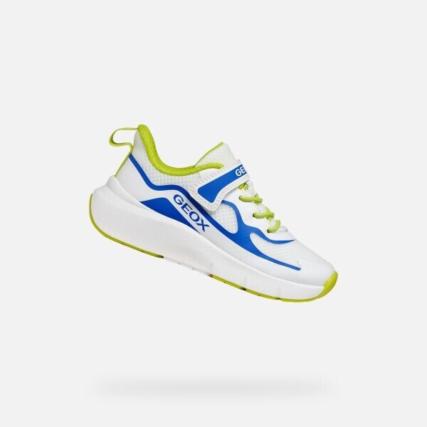 Geox J PRO-RAN BOY Dětské sportovní boty, bílá, velikost