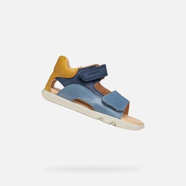 Geox B SANDAL STEPPIEUP B Dětské sandály, modrá, velikost