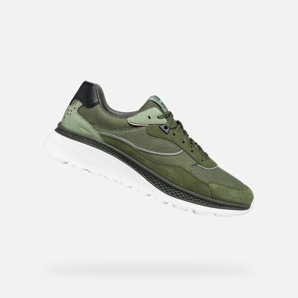 Geox U SPHERICA ACTIF X1 Pánská sportovní obuv, khaki, velikost