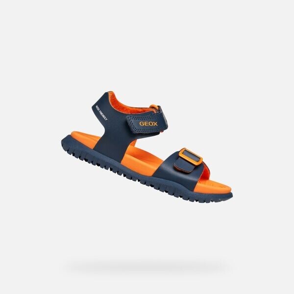 Geox J SANDAL FUSBETTO BOY Dětské sandály, tmavě modrá, velikost