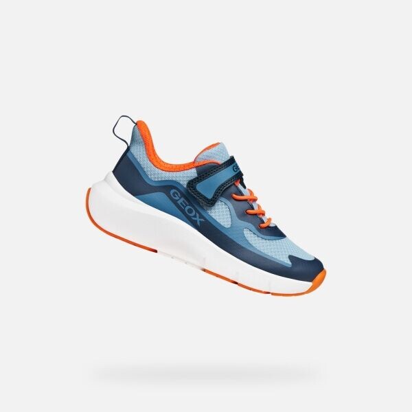 Geox J PRO-RAN BOY Dětské sportovní boty, tmavě modrá, velikost