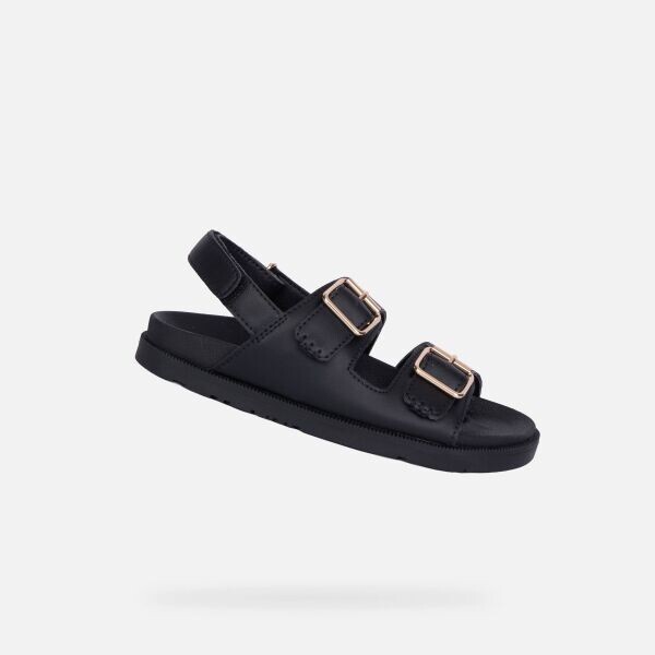 Geox J SANDAL FOAMMENTERA Dívčí sandály, černá, velikost